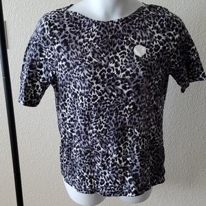 NWT Charter Club Pima Cotton Snow Leopard shirt XL